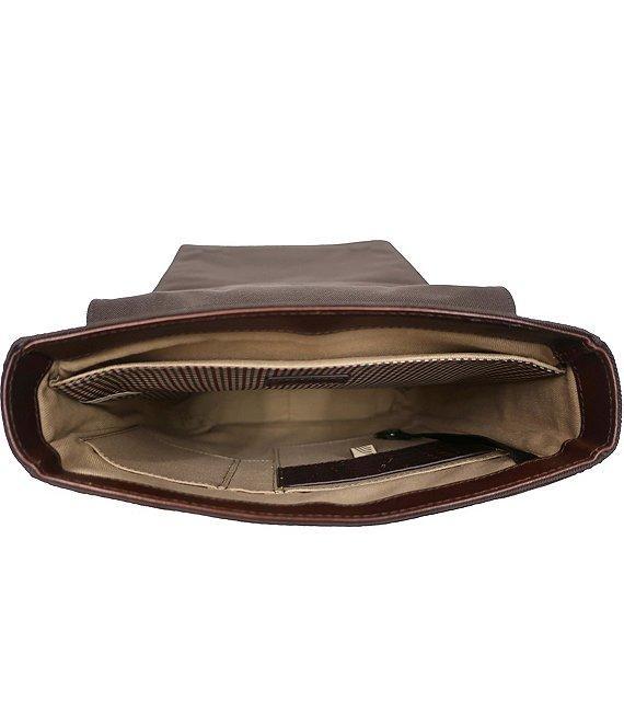 BOCONI Garth Coated Zipper Leather Crossbody Bag Product Image