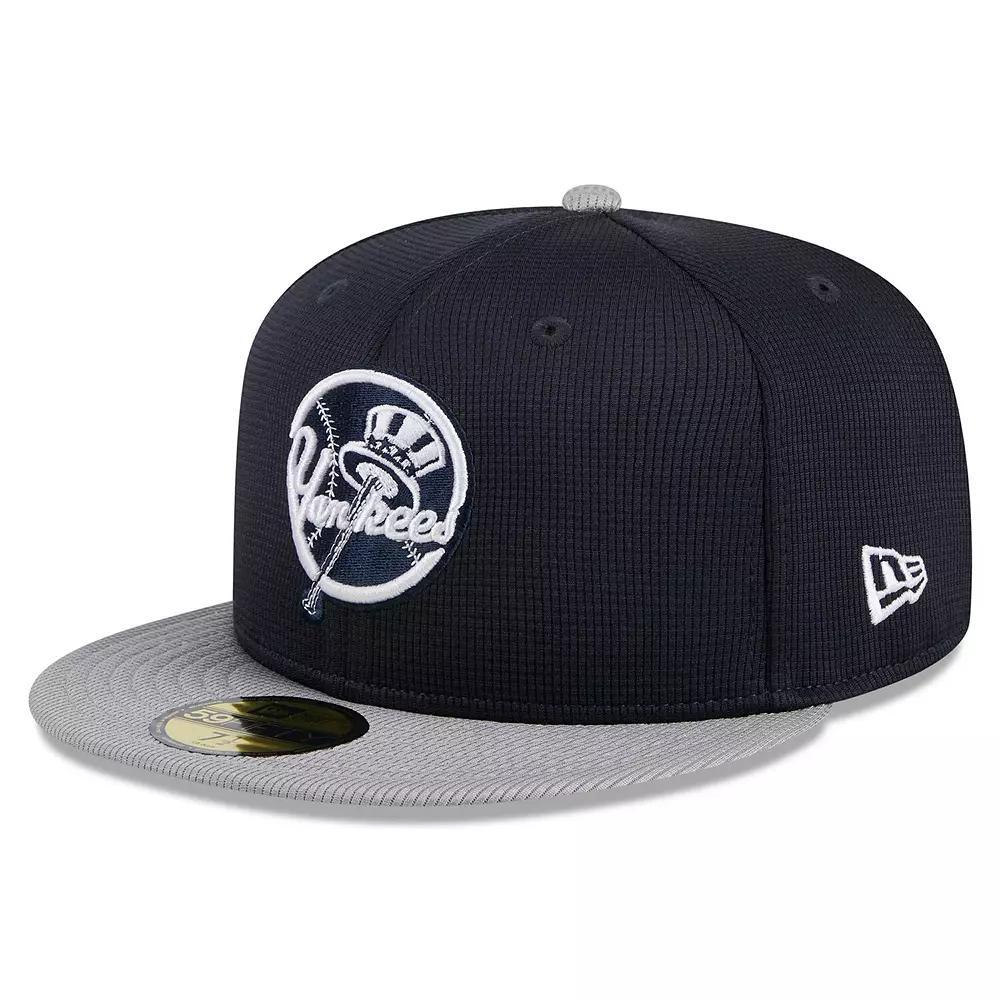 Men's New Era  Navy New York Yankees 2024 Batting Practice 59FIFTY Fitted Hat, Size: 7 3/4, Blue Product Image