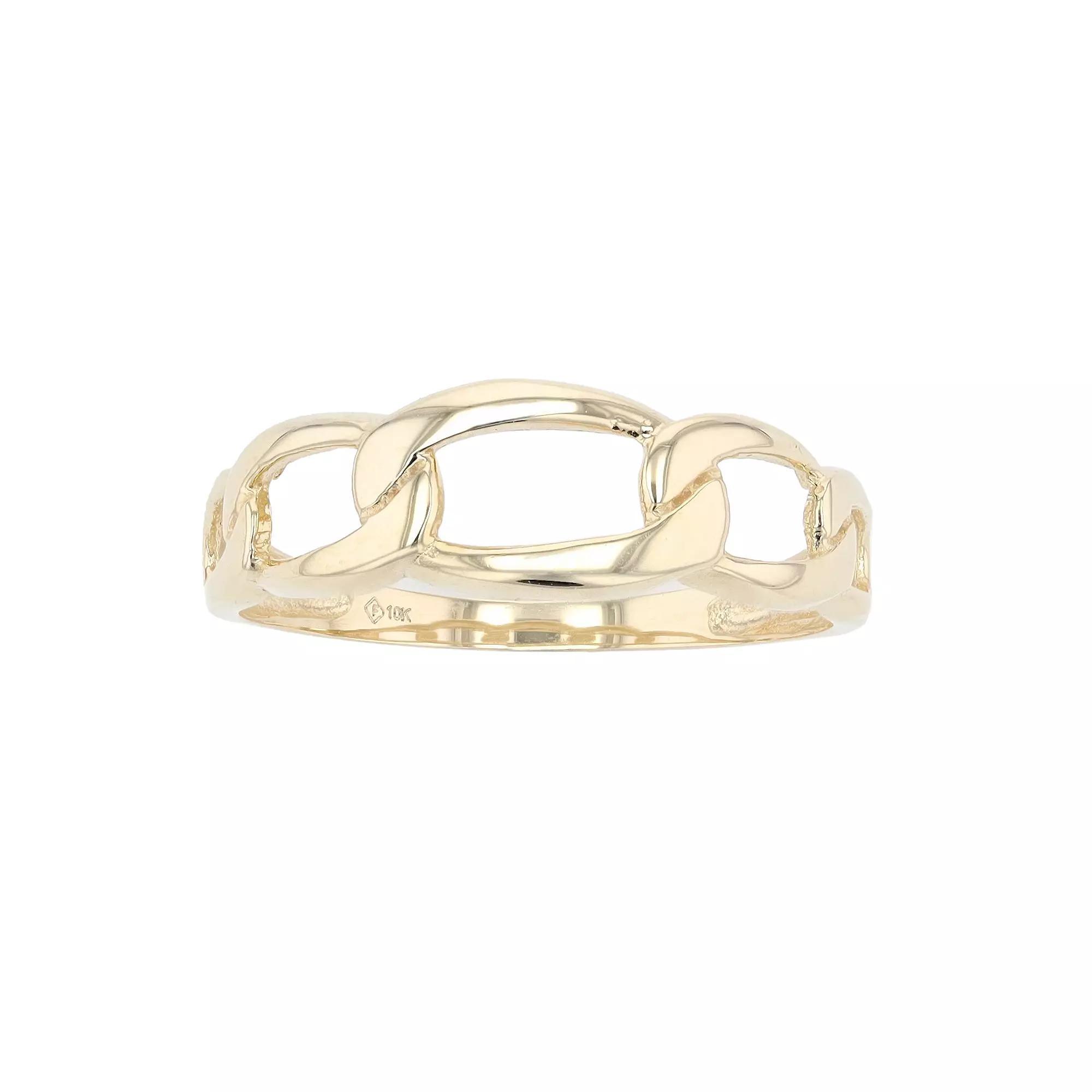 Au Naturale 10k Gold Figaro Ring, Women's, Size: 5 Product Image