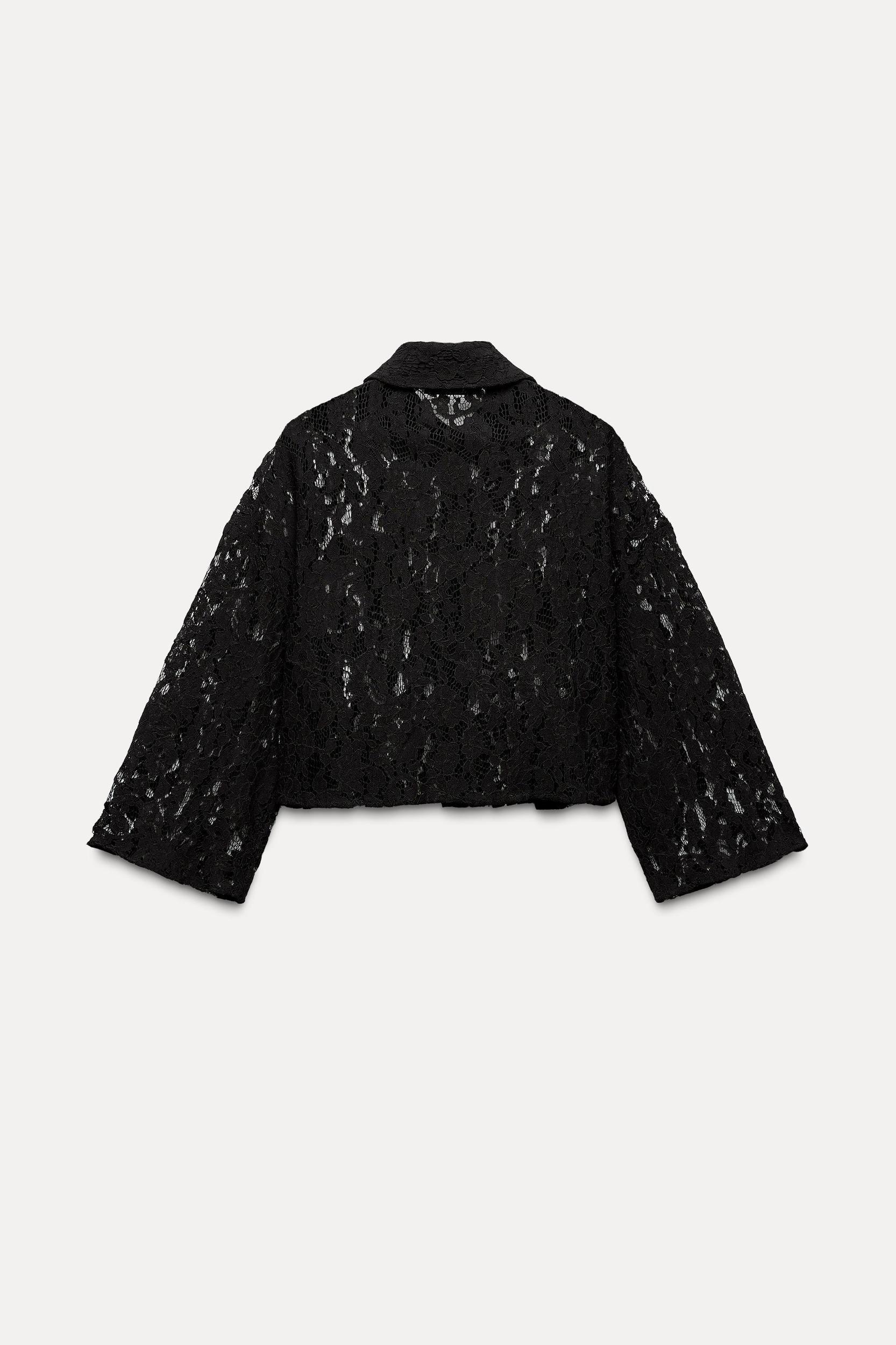 LACE CROP SHIRT Product Image
