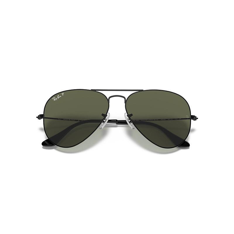 Ray-Ban Unisex 58mm Gradient Aviator Sunglasses in Black at Nordstrom Product Image