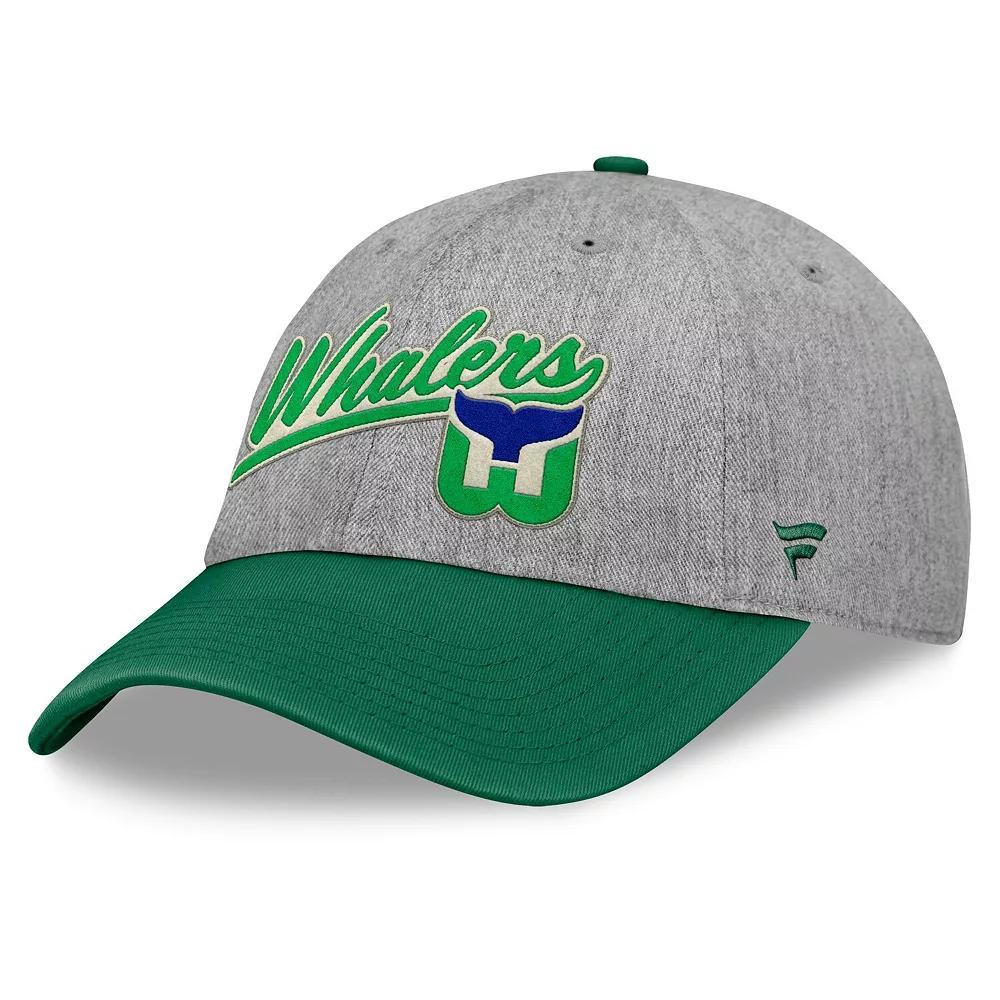 Men's Fanatics Gray/Green Hartford Whalers Rebound Adjustable Hat, Nhl Grey Product Image