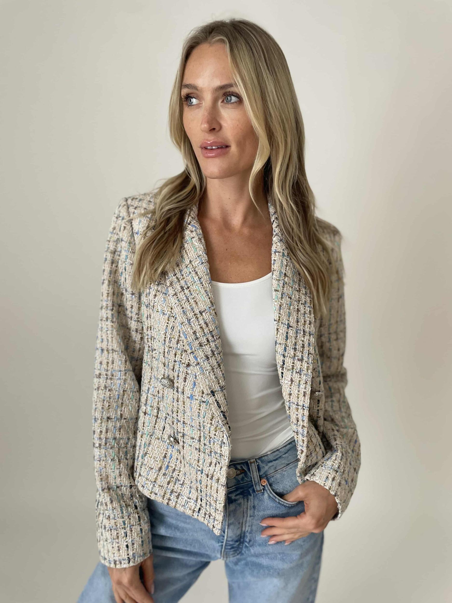 Tweed Katy Blazer- Six Fifty Clothing Product Image