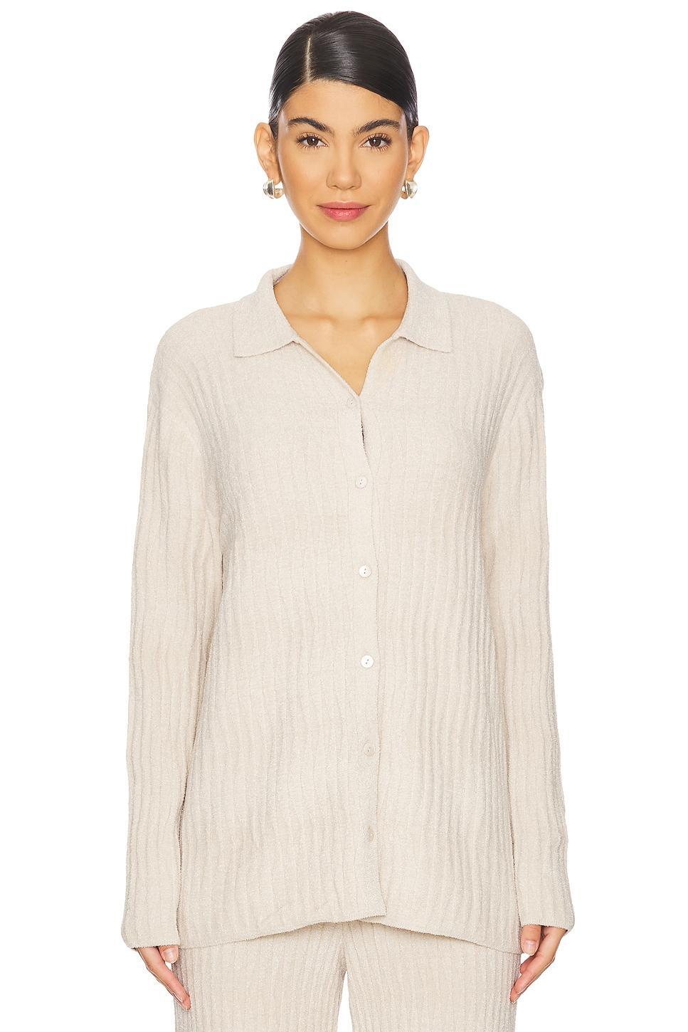 CozyChic Ultra Light Wave Shirt Barefoot Dreams Product Image