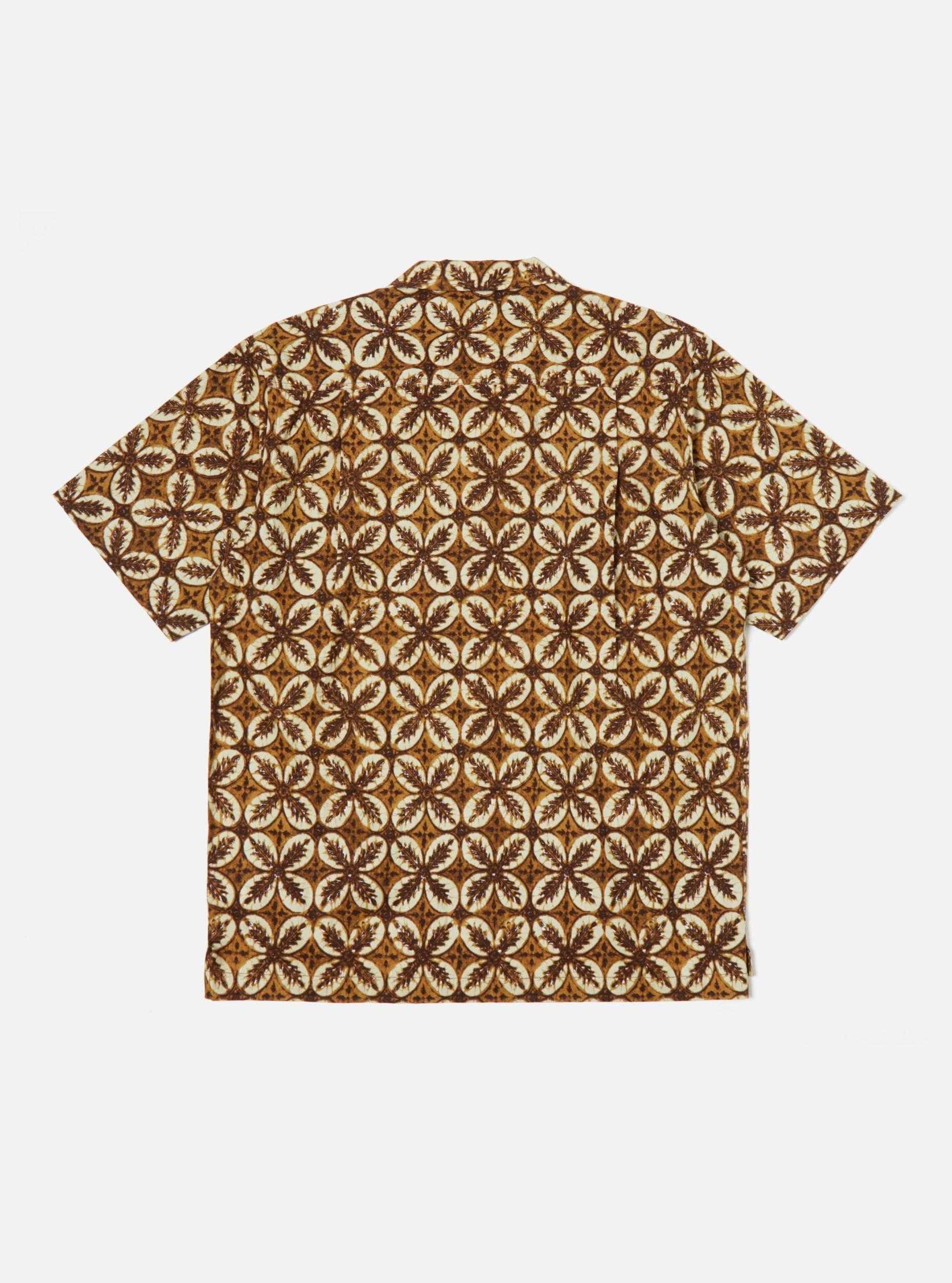 Universal Works Camp Shirt in Brown Lobby Print Product Image