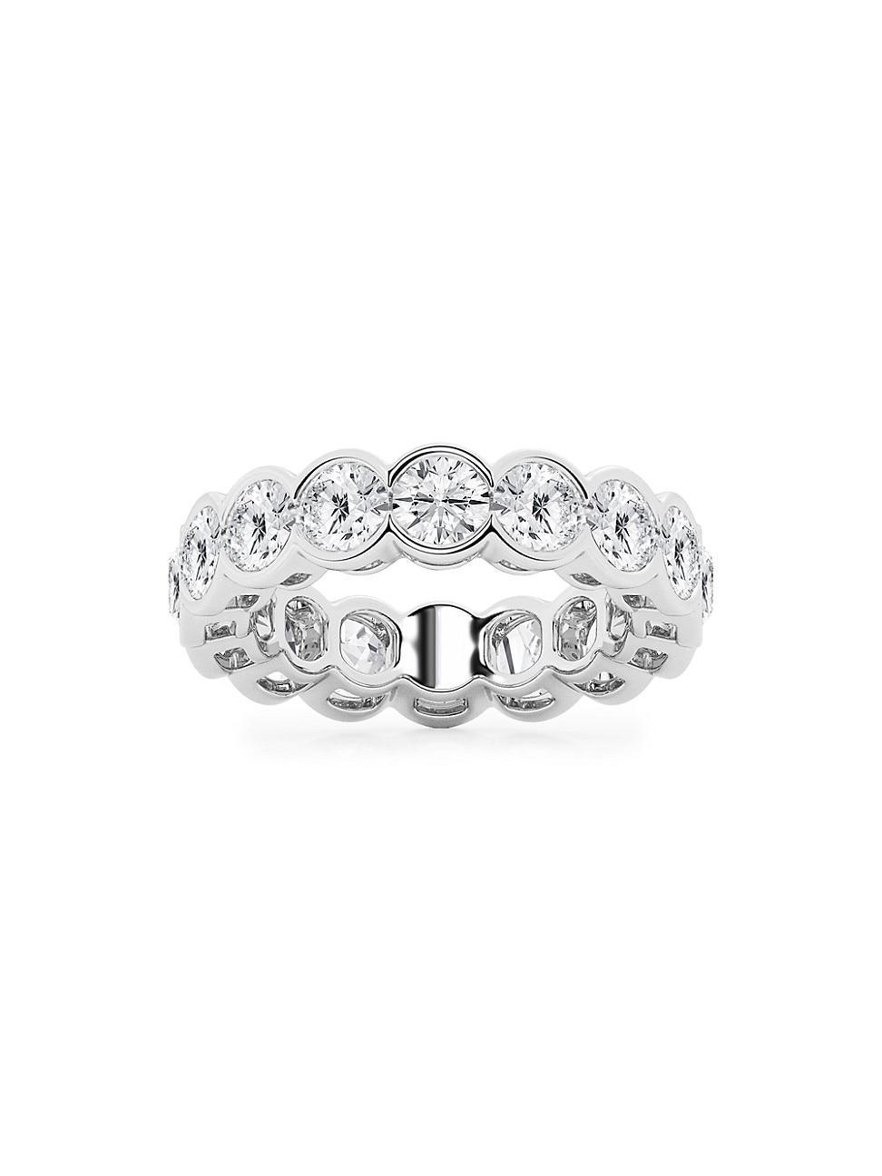 Womens 14K White Gold & Round Lab-Grown Diamond Eternity Band/2.00-5.00 TCW Product Image