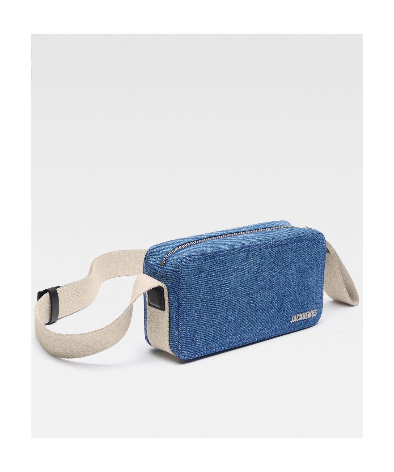 JACQUEMUS Logo Shoulder Bag In Blue Product Image