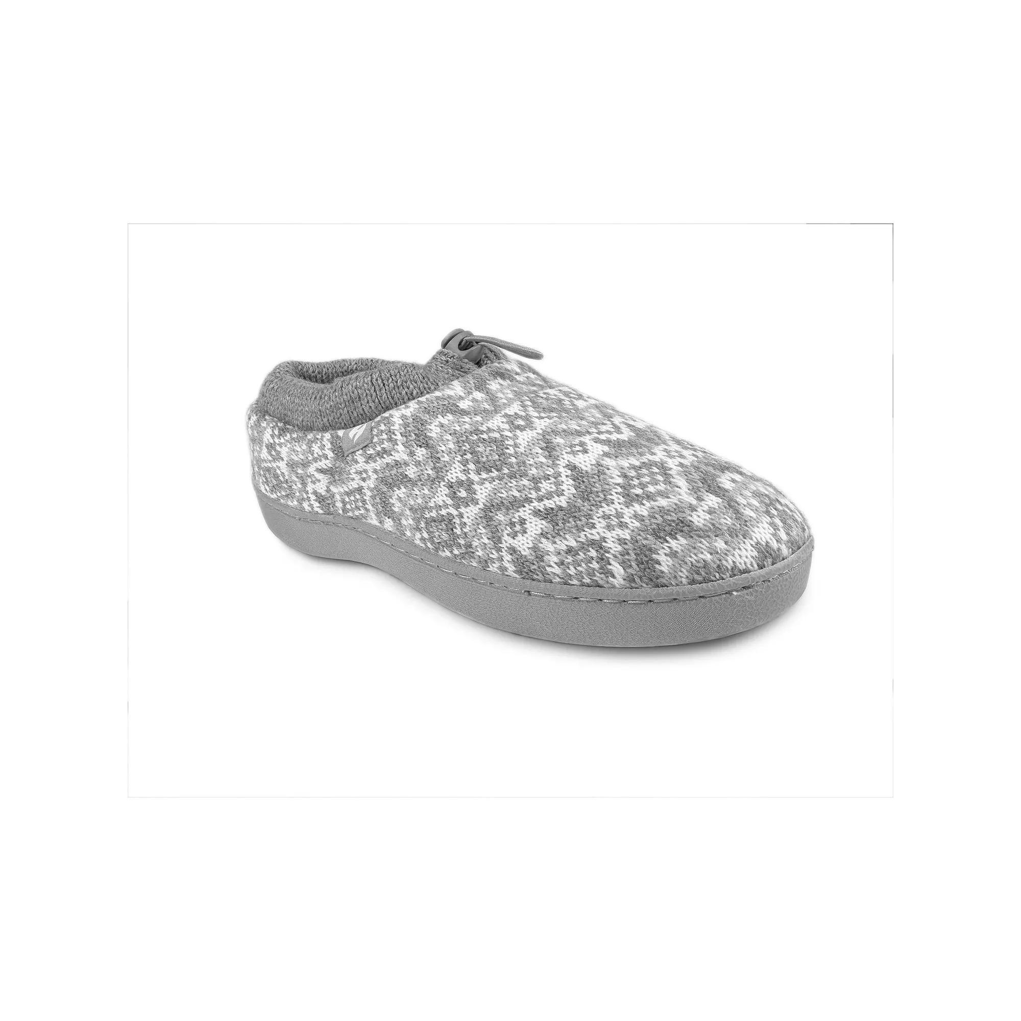 Heat Holders Womens Heatweaver Fairisle Knit Adjustable Drawstring Slippers Product Image
