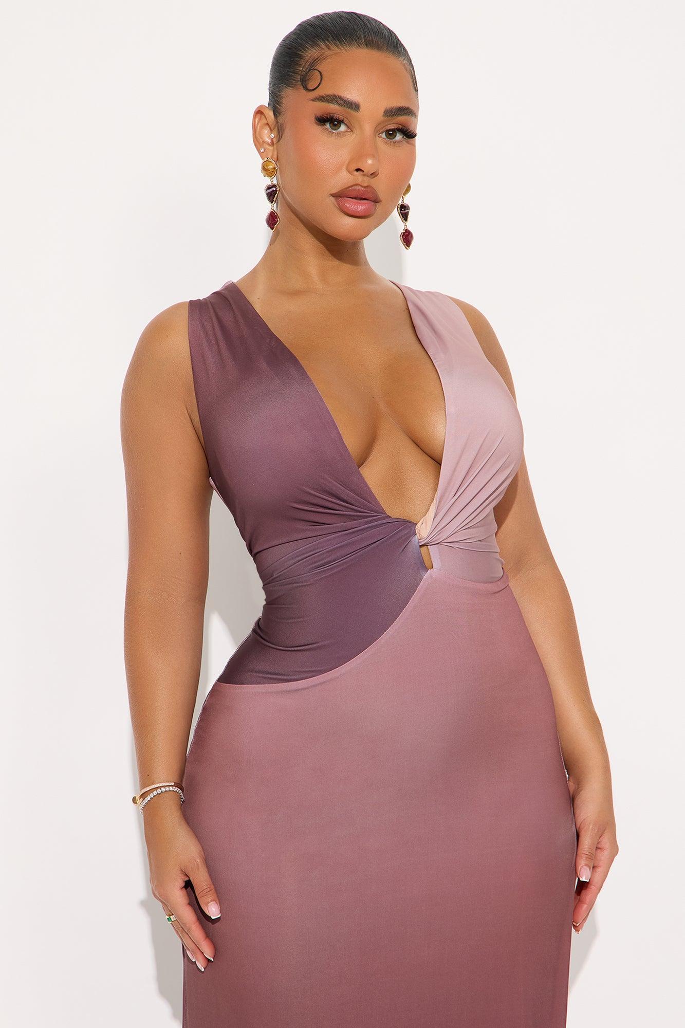 Perfectly Timeless Maxi Dress - Brown/combo Product Image