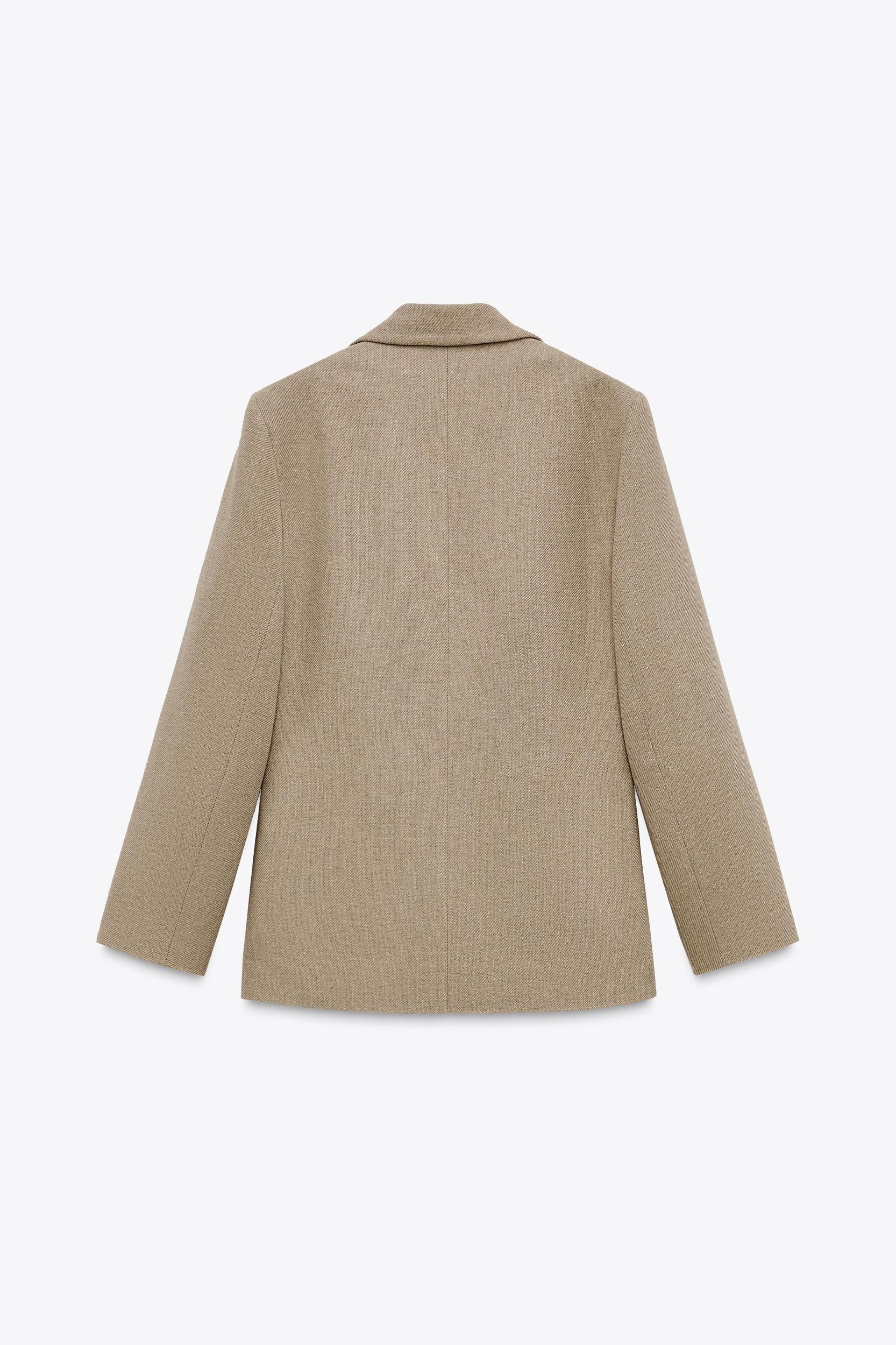 STRAIGHT CUT SHOULDER PAD BLAZER Product Image