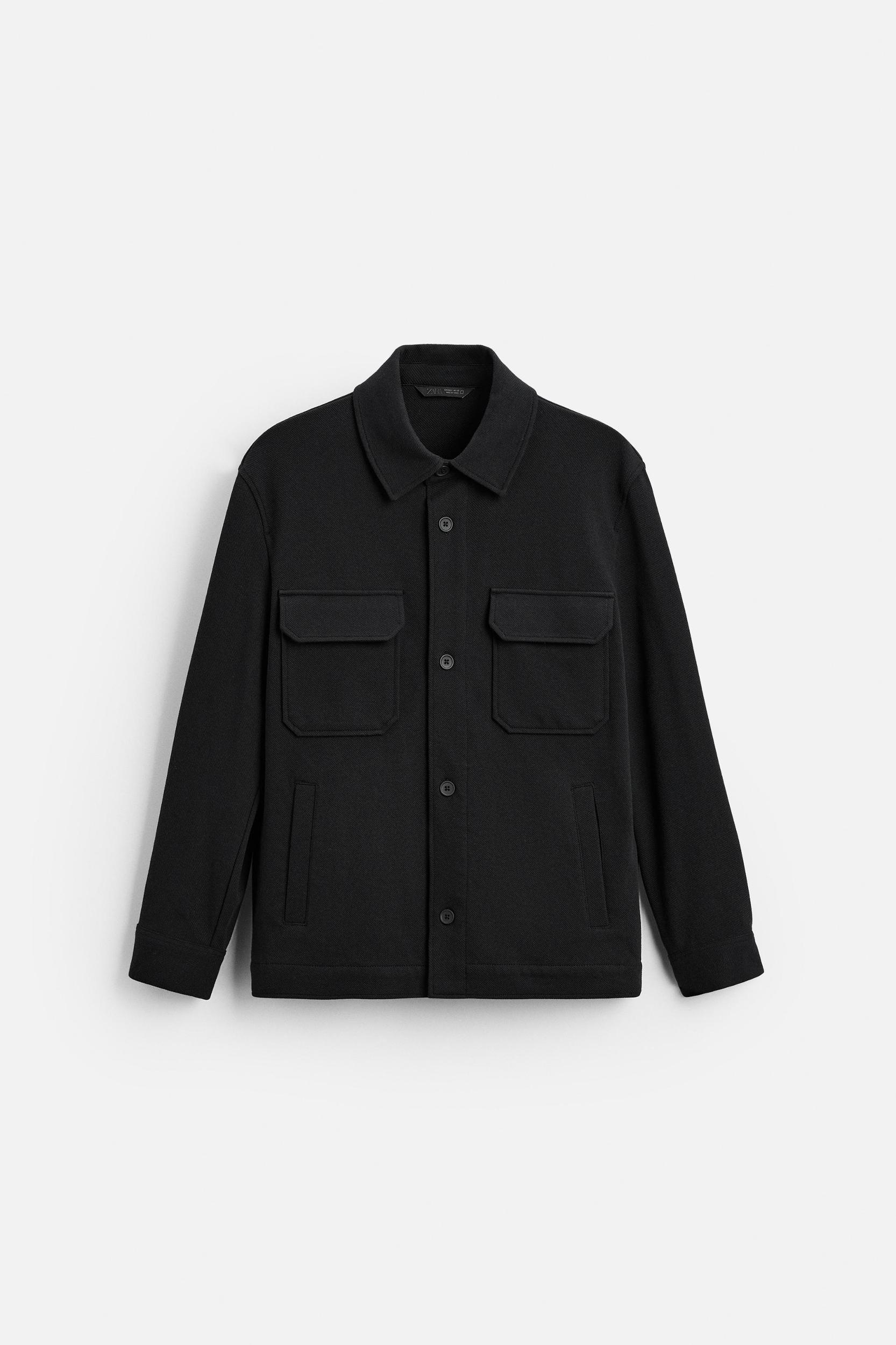 TEXTURED STRETCH OVERSHIRT Product Image