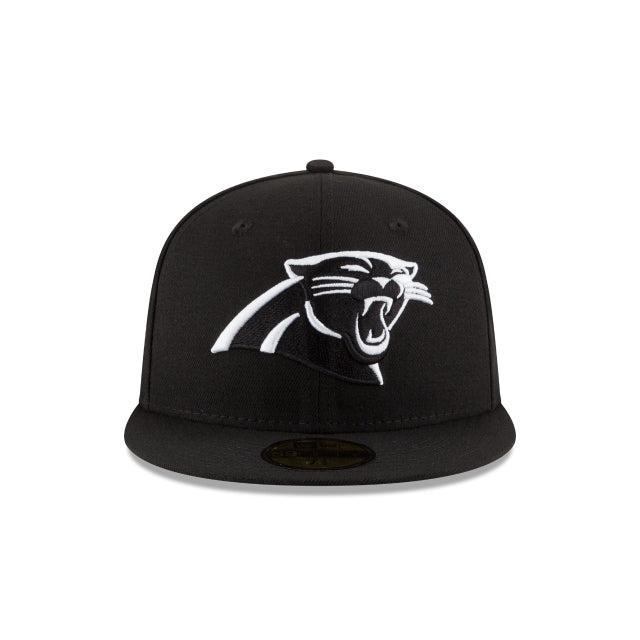 Atlanta Braves Black and White Basic 59FIFTY Fitted Hat Male Product Image