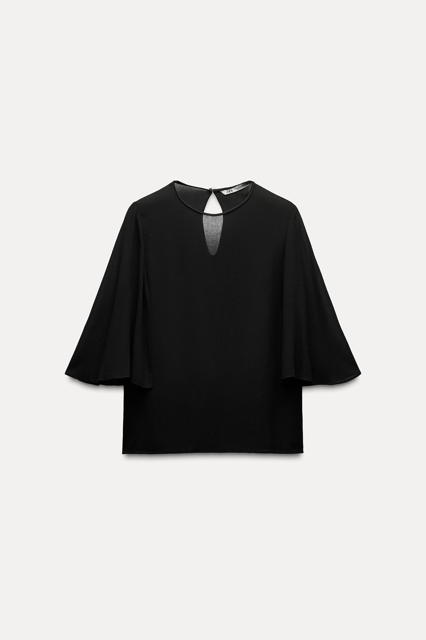FLOWY CAPE BLOUSE ZW COLLECTION Product Image