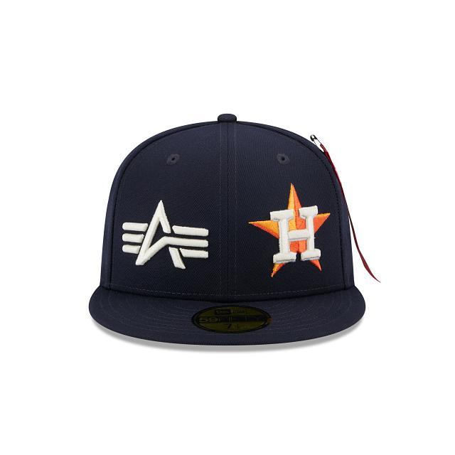 Alpha Industries X Houston Astros Dual Logo 59FIFTY Fitted Hat Male Product Image