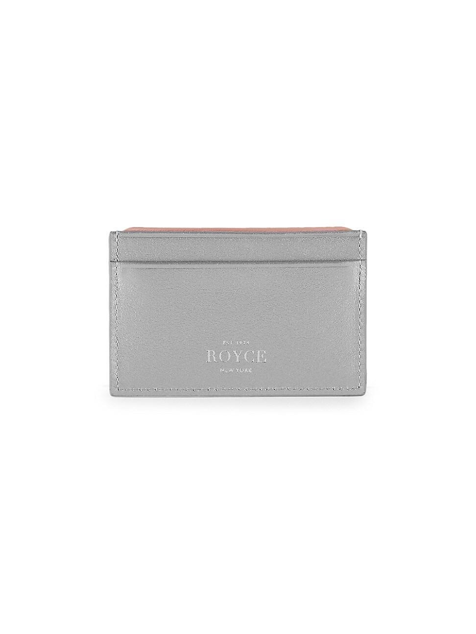 Womens RFID-Blocking Leather Card Case Product Image