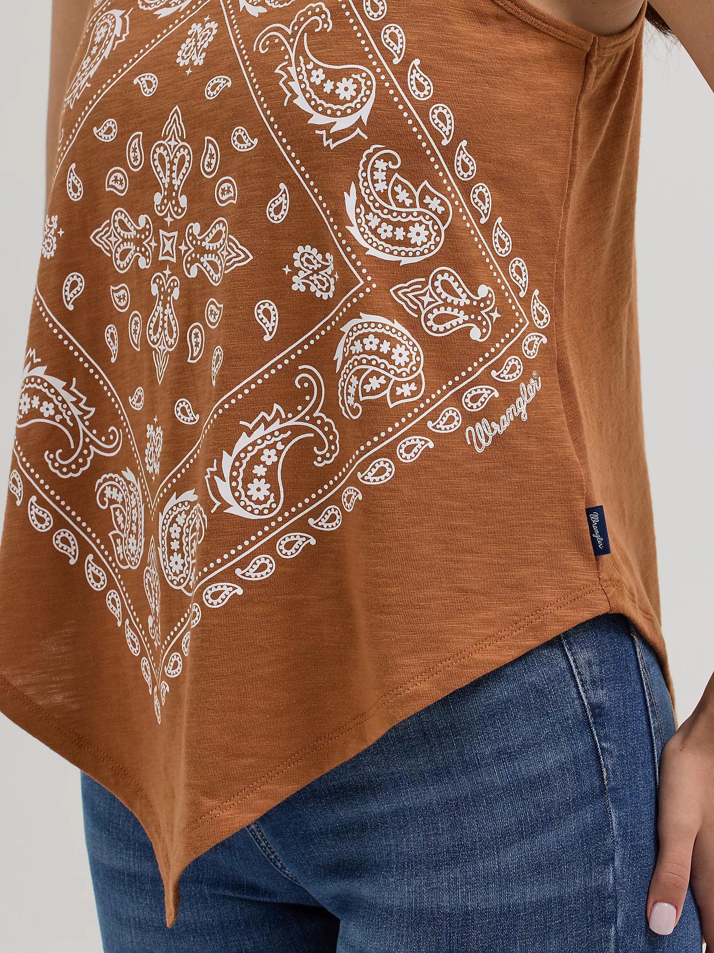 Women's Wrangler Bandana Diamond Front Tank | Women's TOPS | Wrangler® Product Image