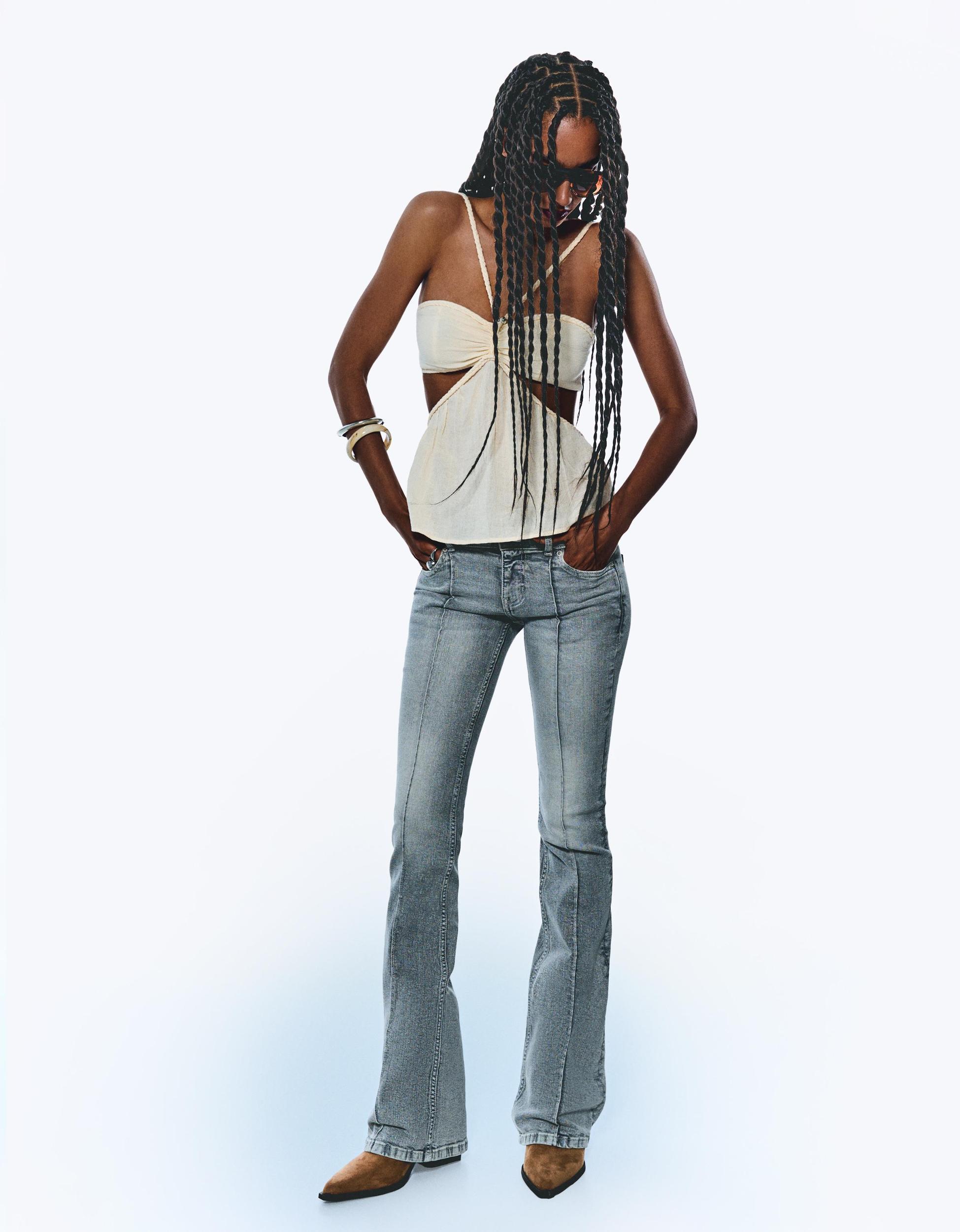 Low-rise bootcut jeans Product Image