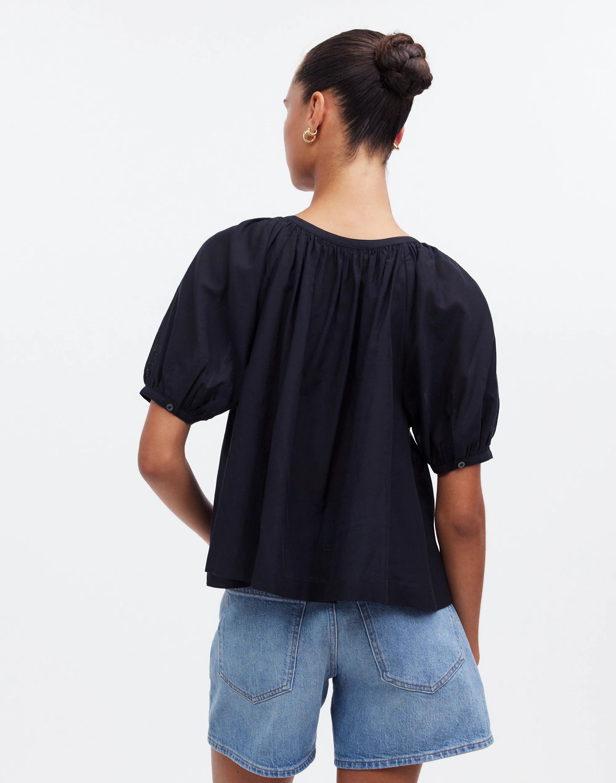 Puff-Sleeve A-Line Top Product Image