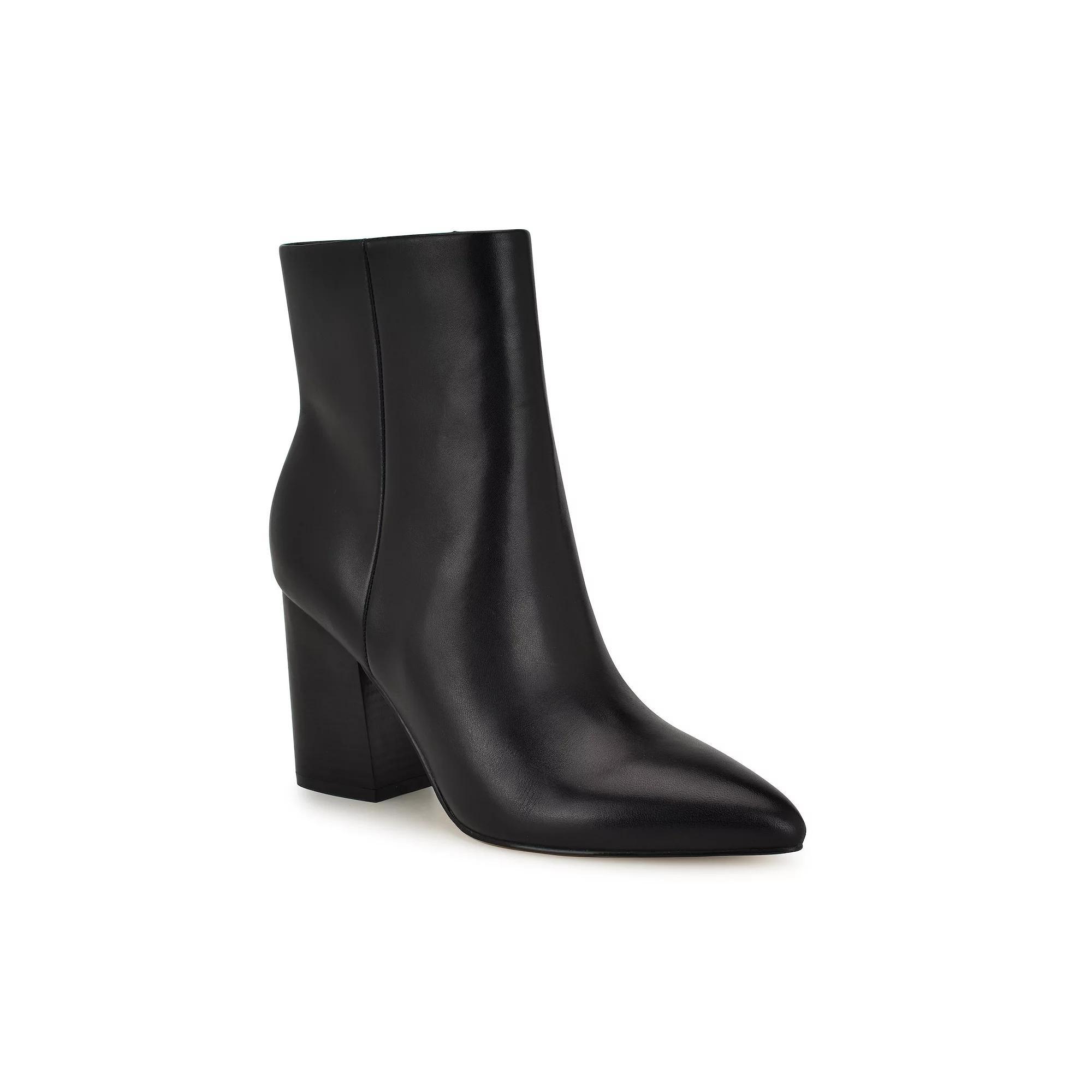 Nine West Plumm Womens Block Heel Dress Ankle Boots Product Image