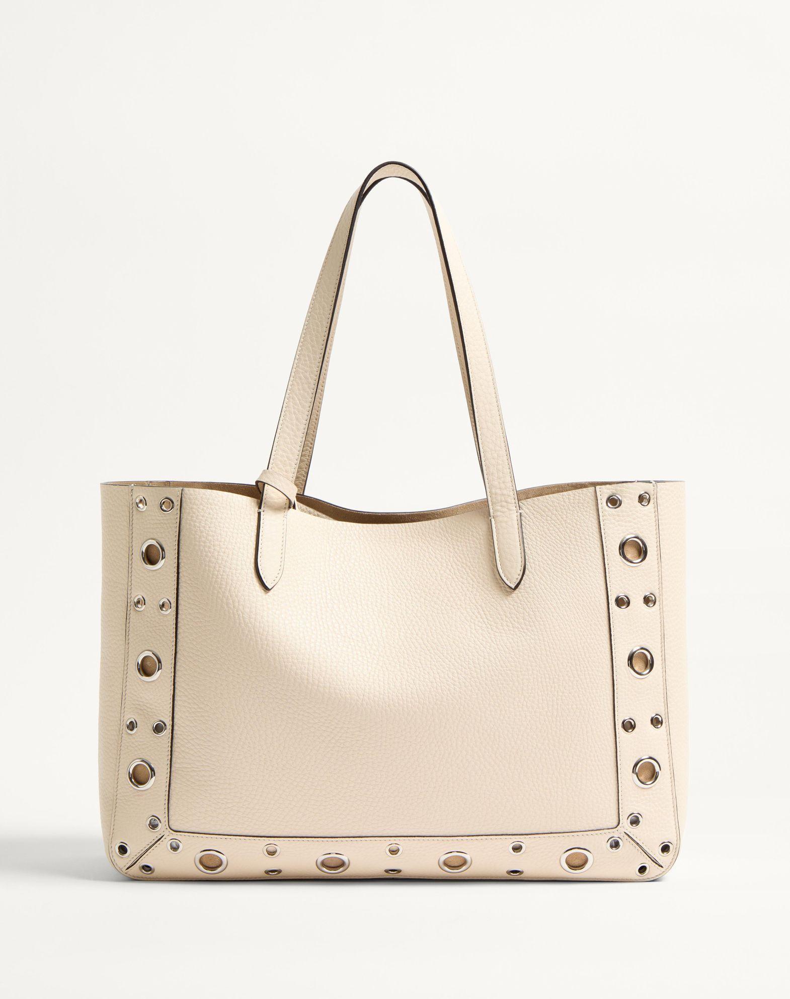 Valentino Garavani Nellcôte Medium Shopping Bag In Grainy Calfskin Product Image