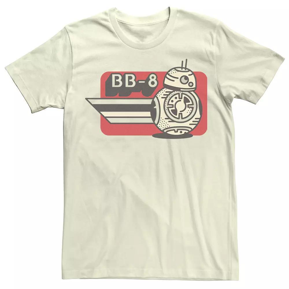 Men's Star Wars The Rise of Skywalker BB-8 on the Run Tee, Size: 3XL, Natural Product Image