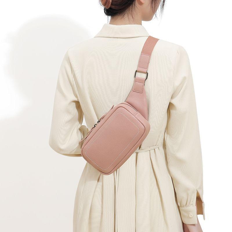 Plain Faux Leather Belt Bag Product Image