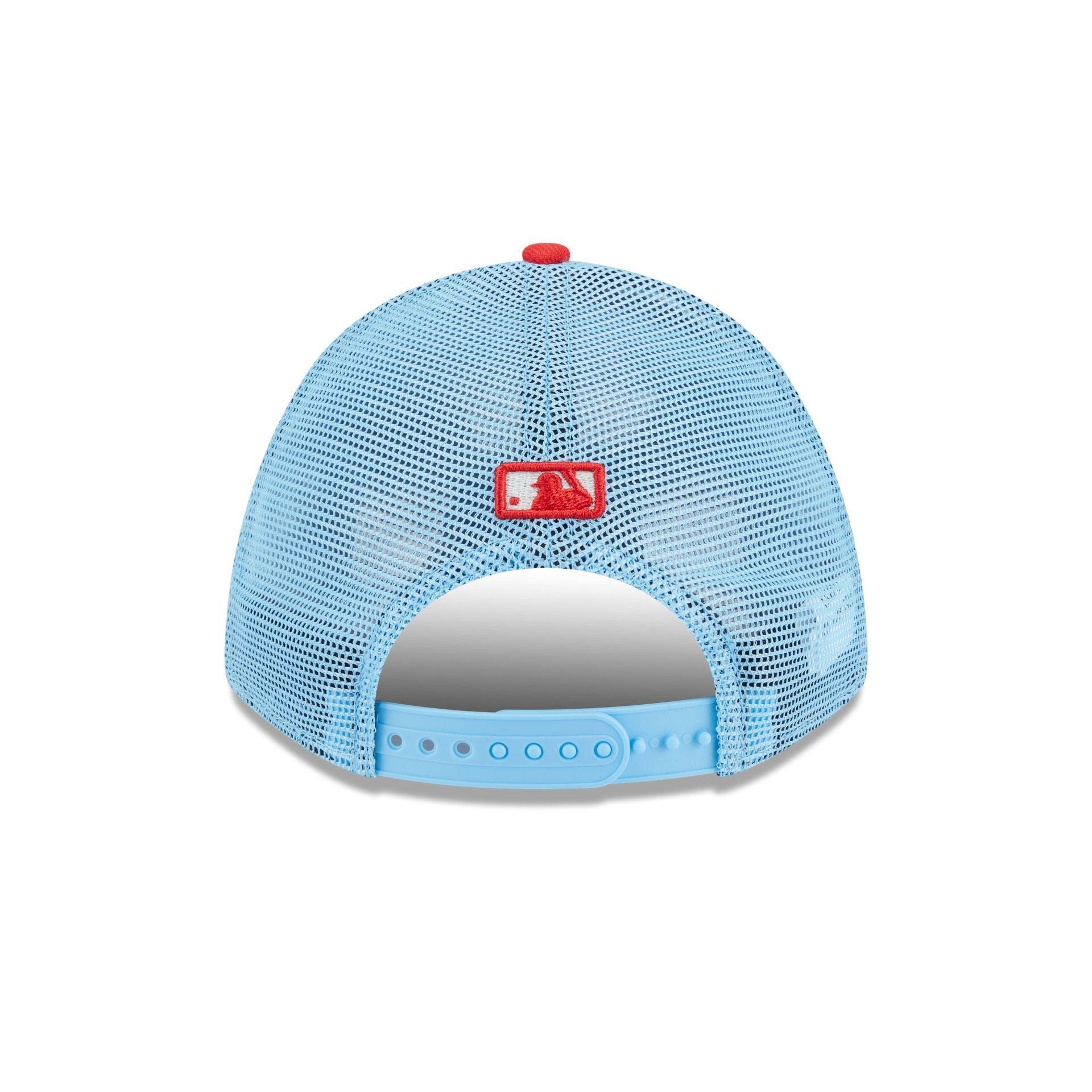 Toronto Blue Jays Independence Day 2025 9FORTY M-Crown A-Frame Trucker Hat Male Product Image