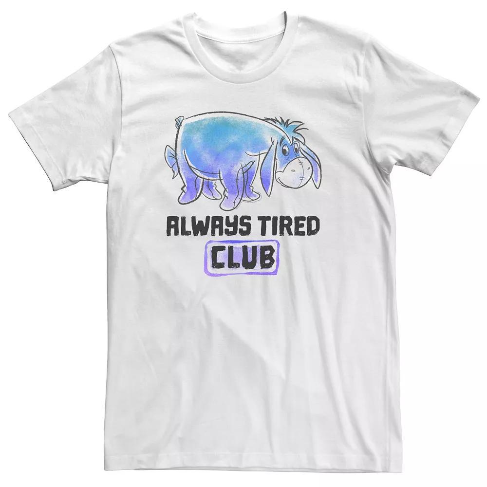 Disney's Winnie The Pooh Eeyore Big & Tall Always Tired Club Tee, Men's, Size: 3XL Tall, White Product Image