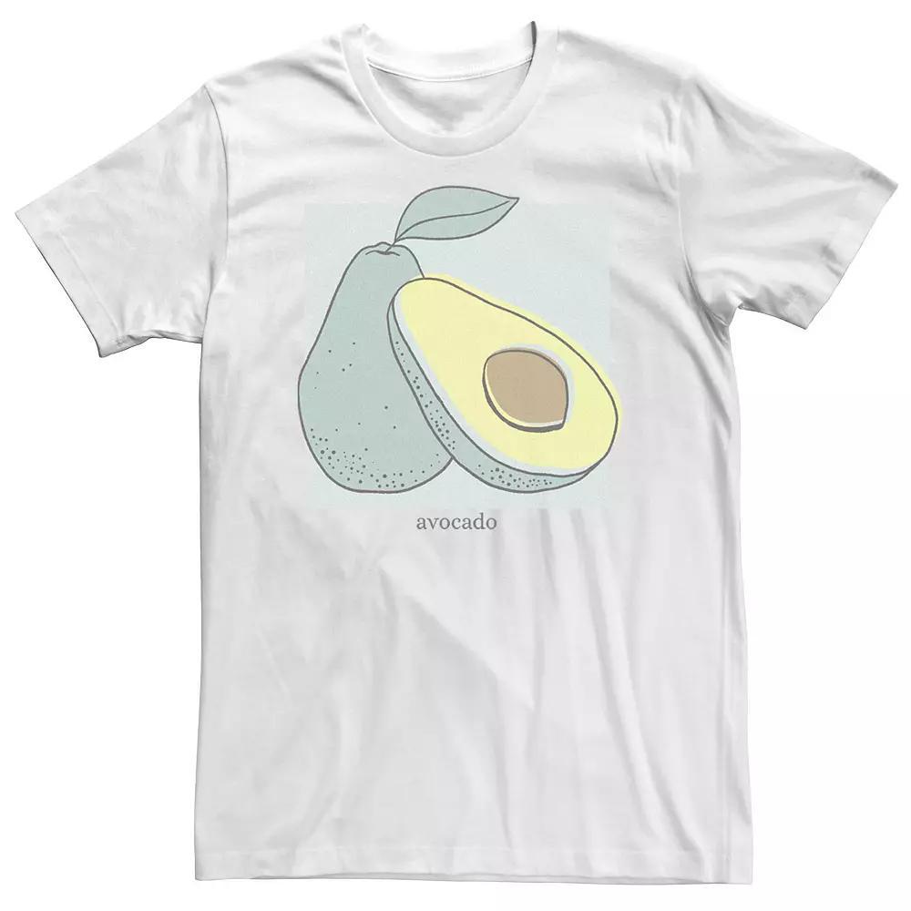Big & Tall Fifth Sun Avocado Artsy Panel Portrait Tee, Men's, Size: XL Tall, White Product Image