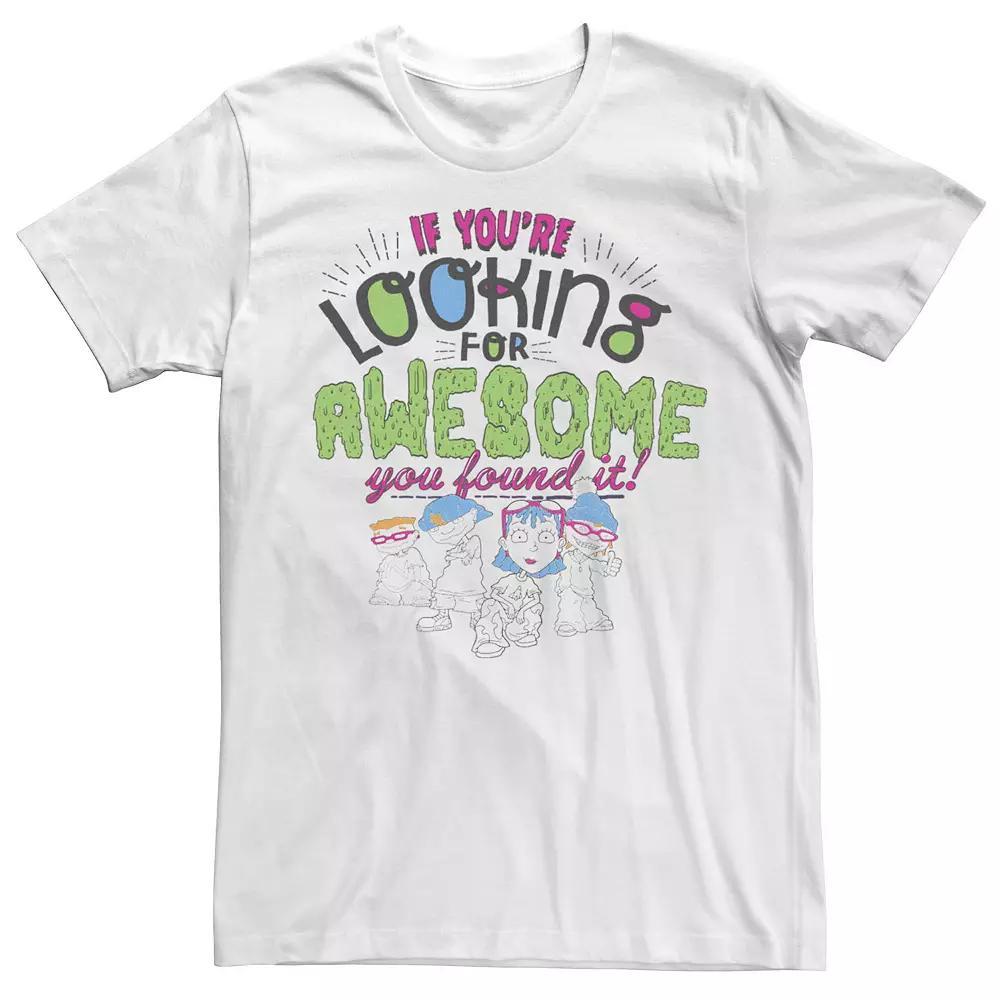 Men's Rocket Power Looking For Awesome Group Tee, Size: XXL, White Product Image