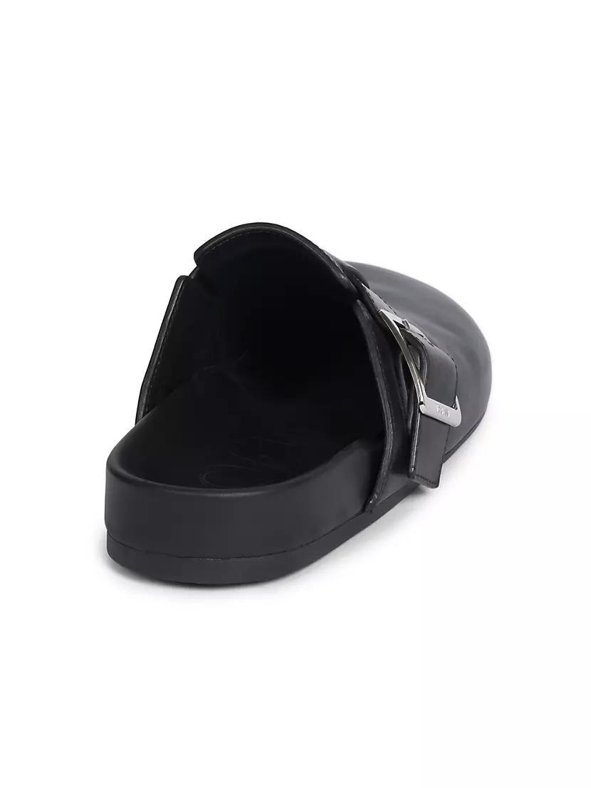 Men's Ease Buckle Leather Mules Product Image