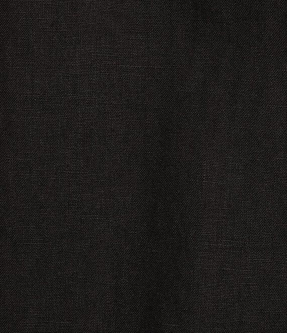 Bryn Walker Plus Size Lewis Heavy Linen Round Notch Lapel Neck Long Sleeve Open Front Jacket Product Image
