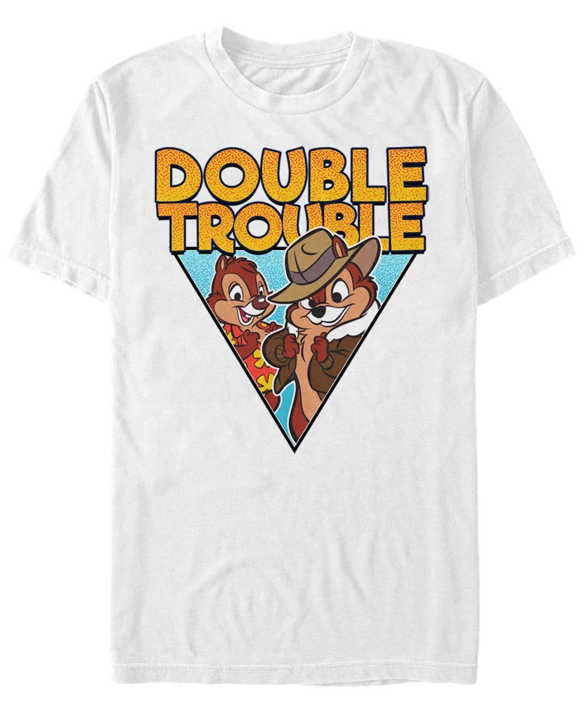 Disney's Chip 'N Dale Double Trouble Men's Tee, Size: XXL, White Product Image