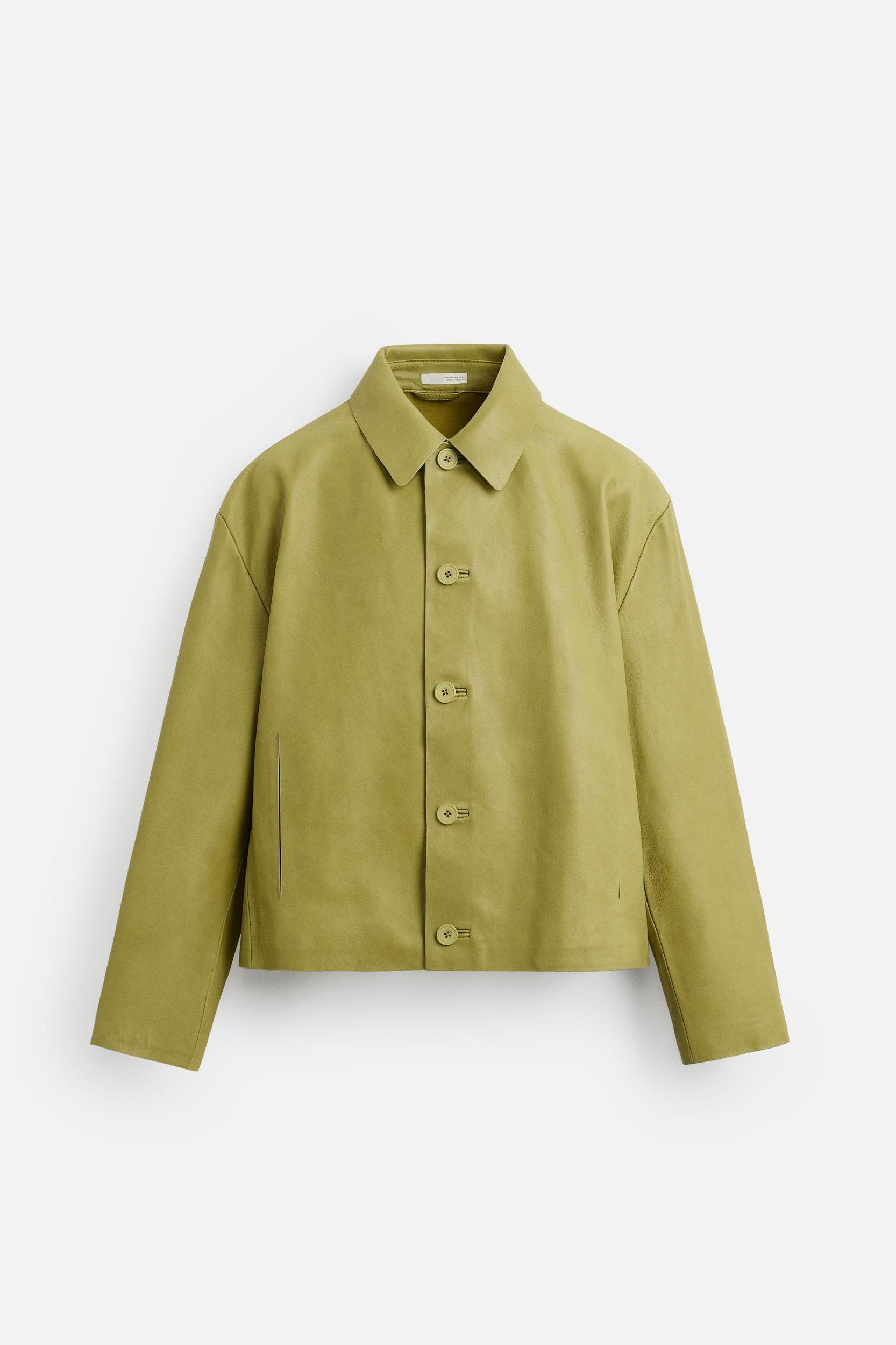 LEATHER OVERSHIRT Product Image