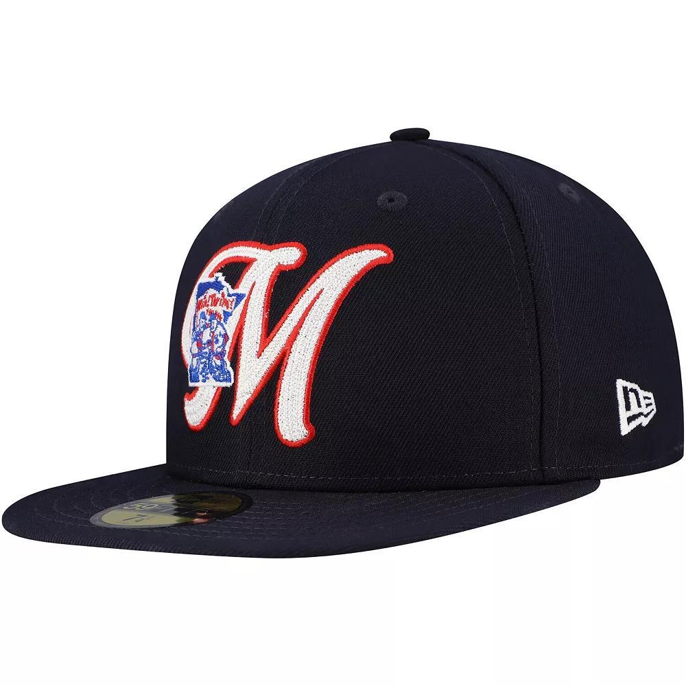 Men's New Era Navy Minnesota Twins  Duo Logo 2.0 59FIFTY Fitted Hat, Size: 7, Blue Product Image