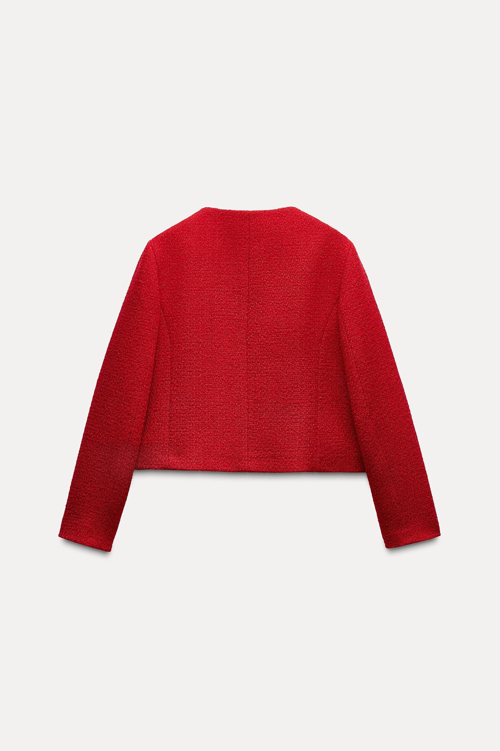 GOLDEN BUTTON STRUCTURED BLAZER Product Image