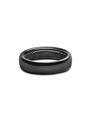 David Yurman Mens Black Titanium 6mm Classic Band Product Image