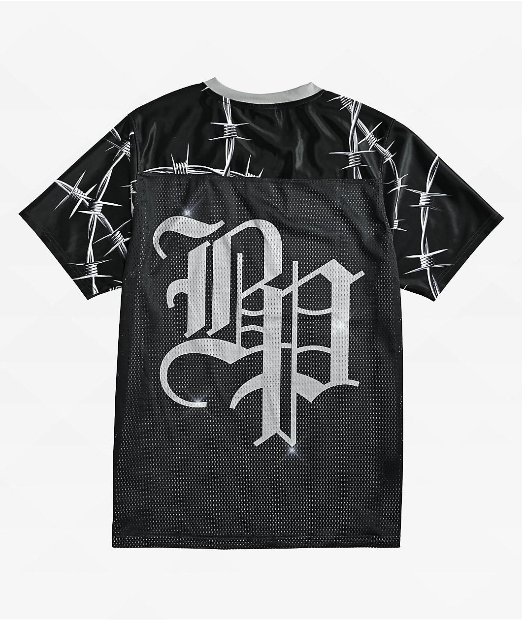 Broken Promises Chromeface Black Mesh Jersey Product Image