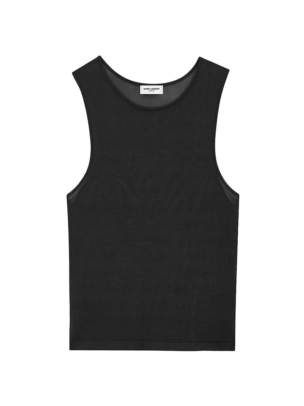 Womens Crop Tank Top in Knit Product Image