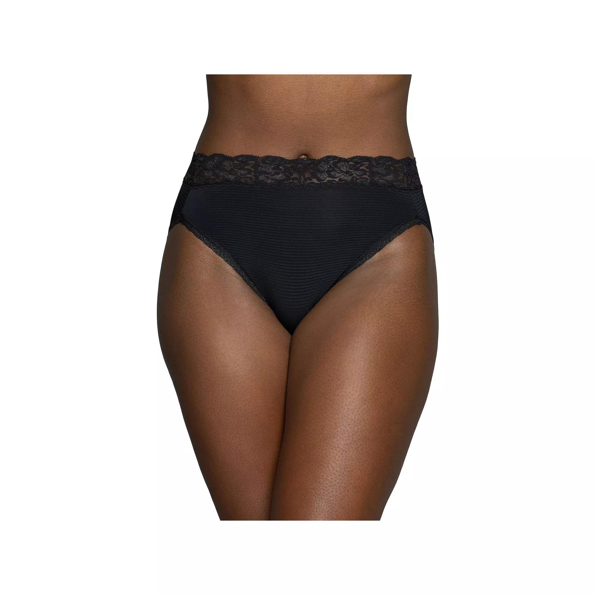 Womens Vanity Fair Lingerie Flattering Lace Hi-Cut Panty 13280 Product Image