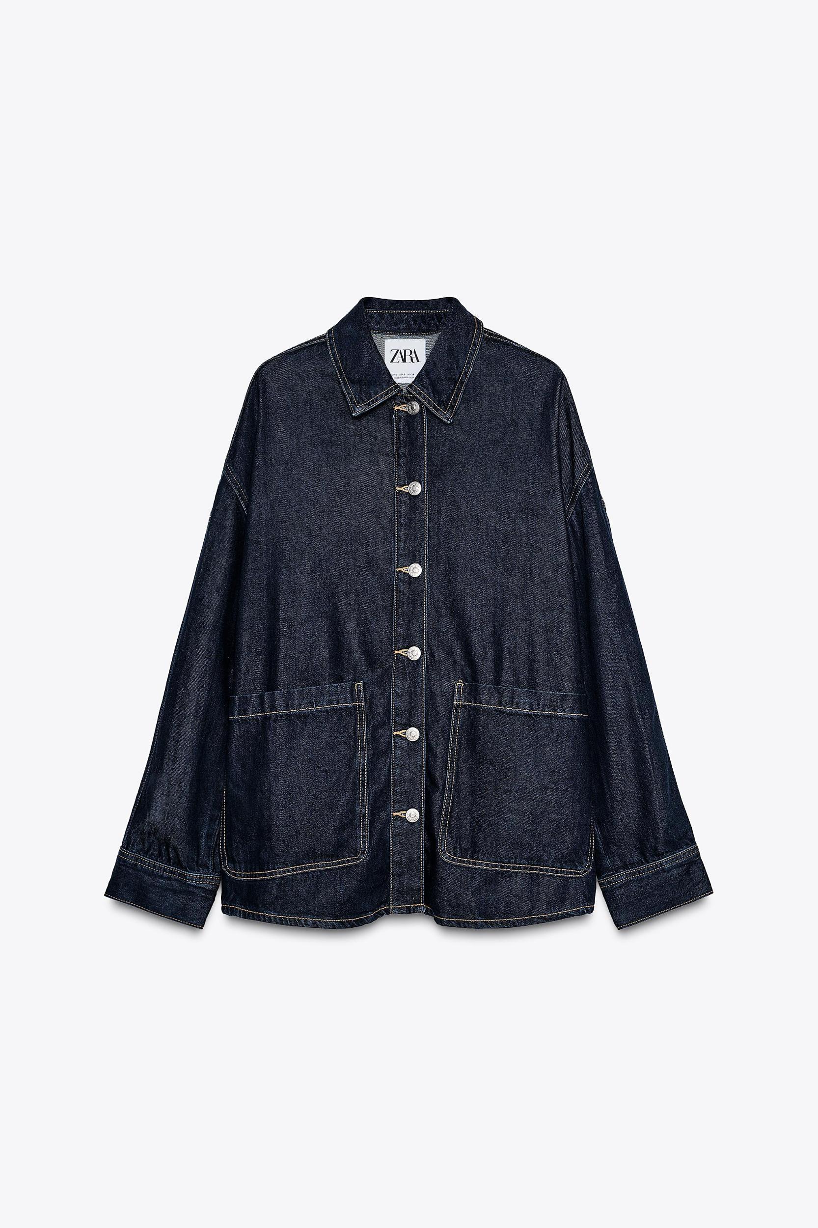 TRF OVERSIZED DENIM OVERSHIRT Product Image