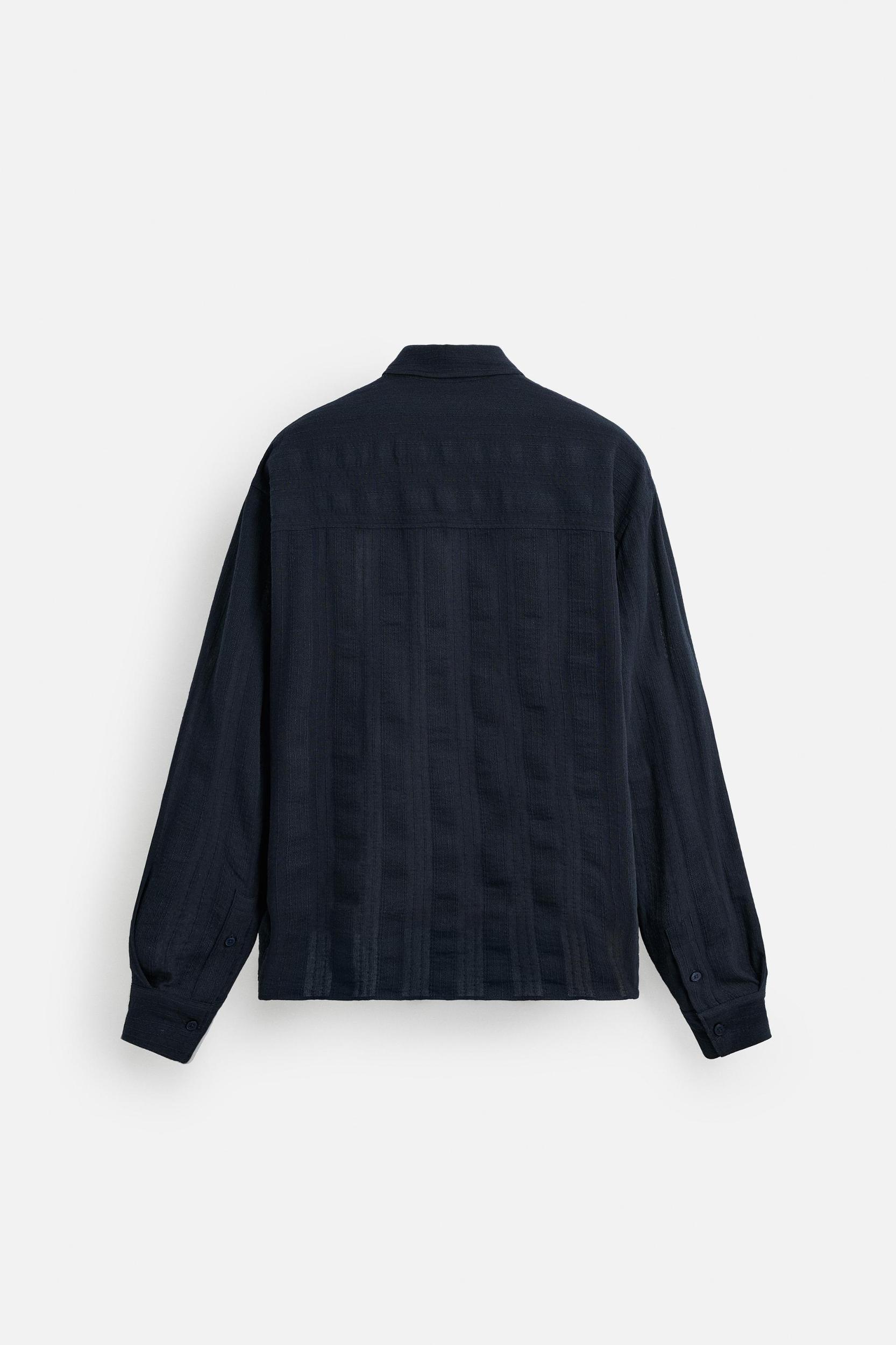 TEXTURED STRIPED SHIRT Product Image