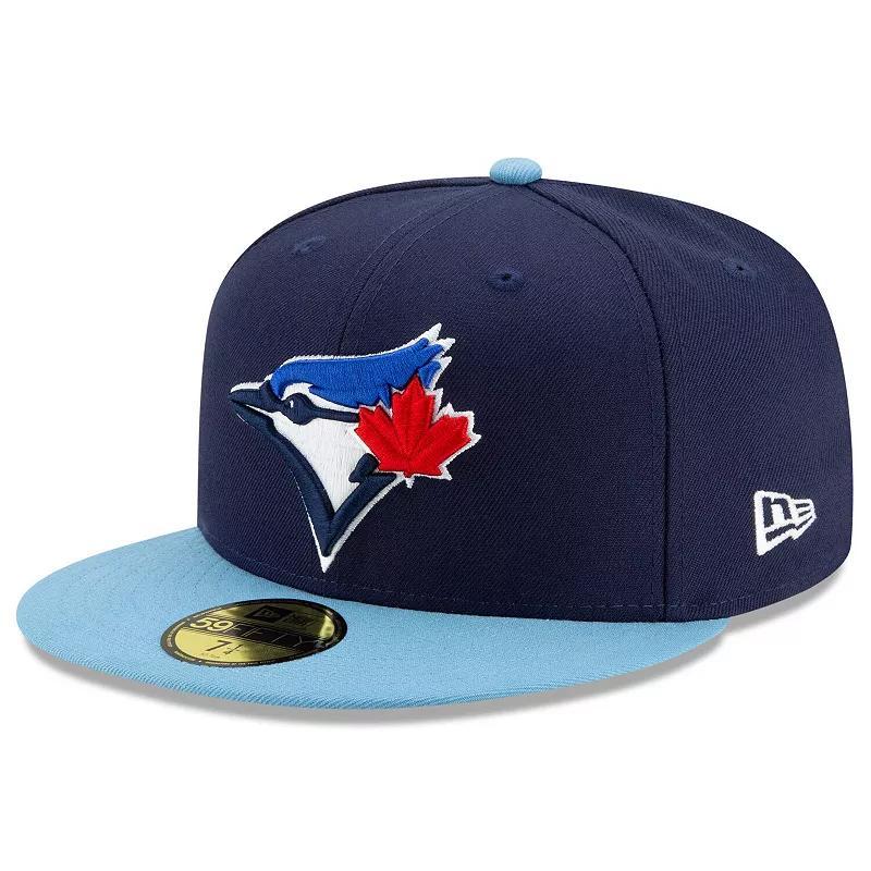 Men's New Era Navy Toronto Blue Jays Alternate 4 Authentic Collection On-Field 59FIFTY Fitted Hat, Size: 7 1/2, Jay Blue Product Image
