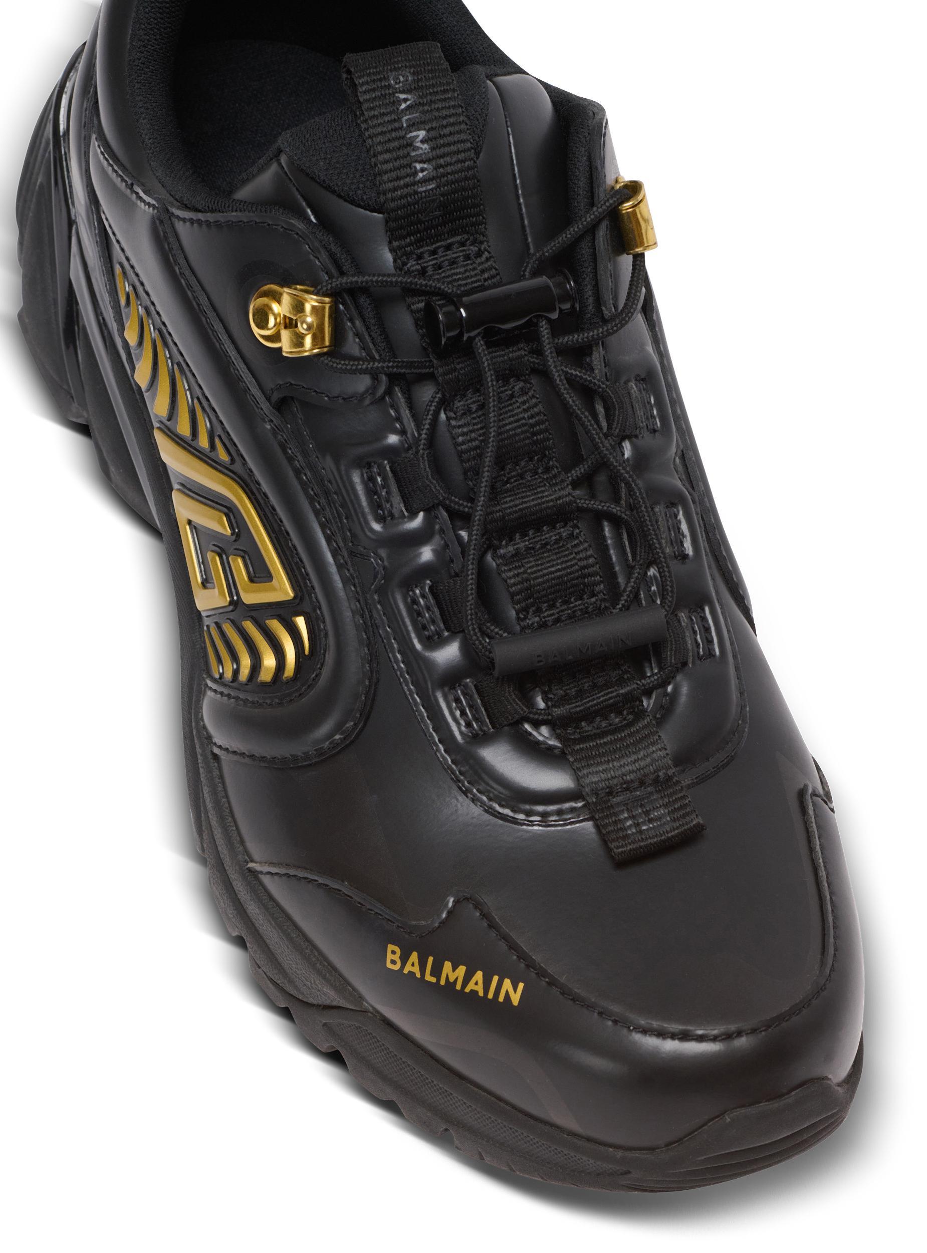 Cosmic Dust glazed leather trainers Product Image