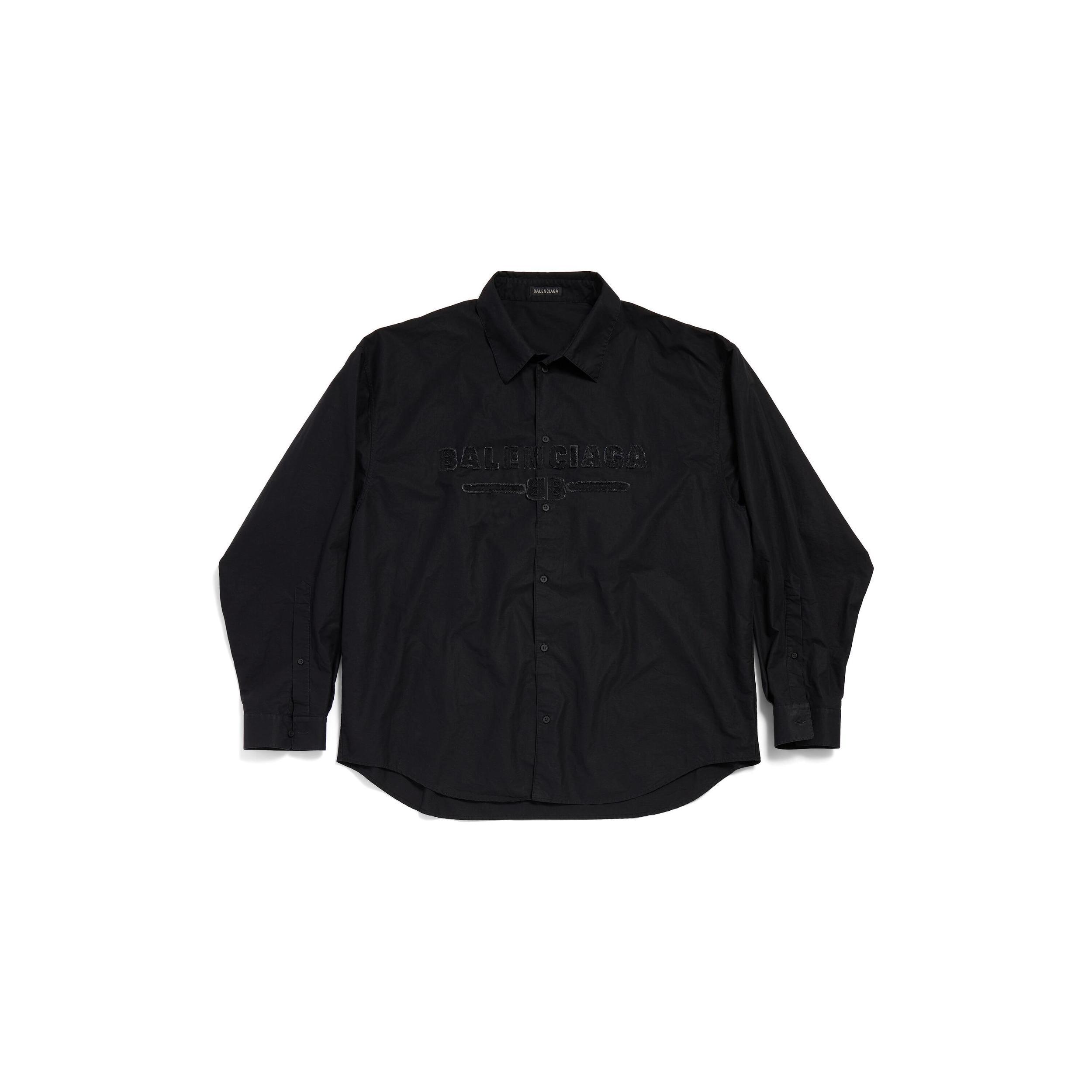 Men's Minimal Shirt Oversized in Black Product Image