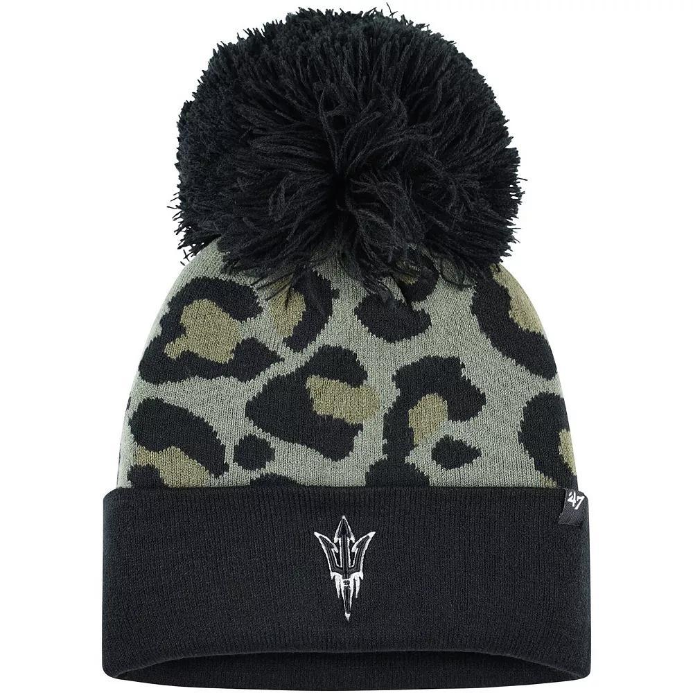 Women's '47 Hunter Green Arizona State Sun Devils Bagheera Cuffed Knit Hat with Pom Product Image