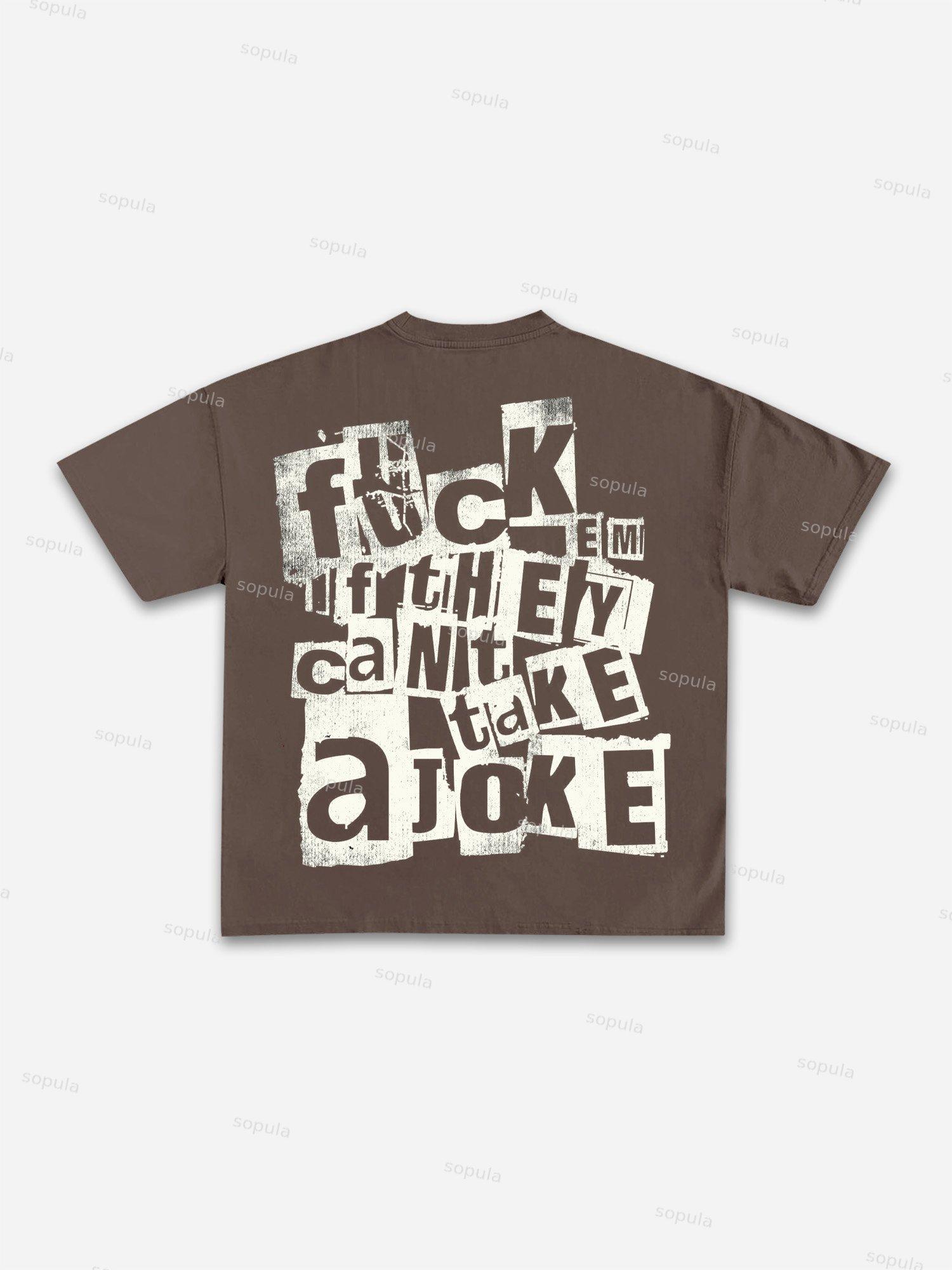 Abstract Portrait People Collage Vintage Graphic Cotton T-shirt Product Image