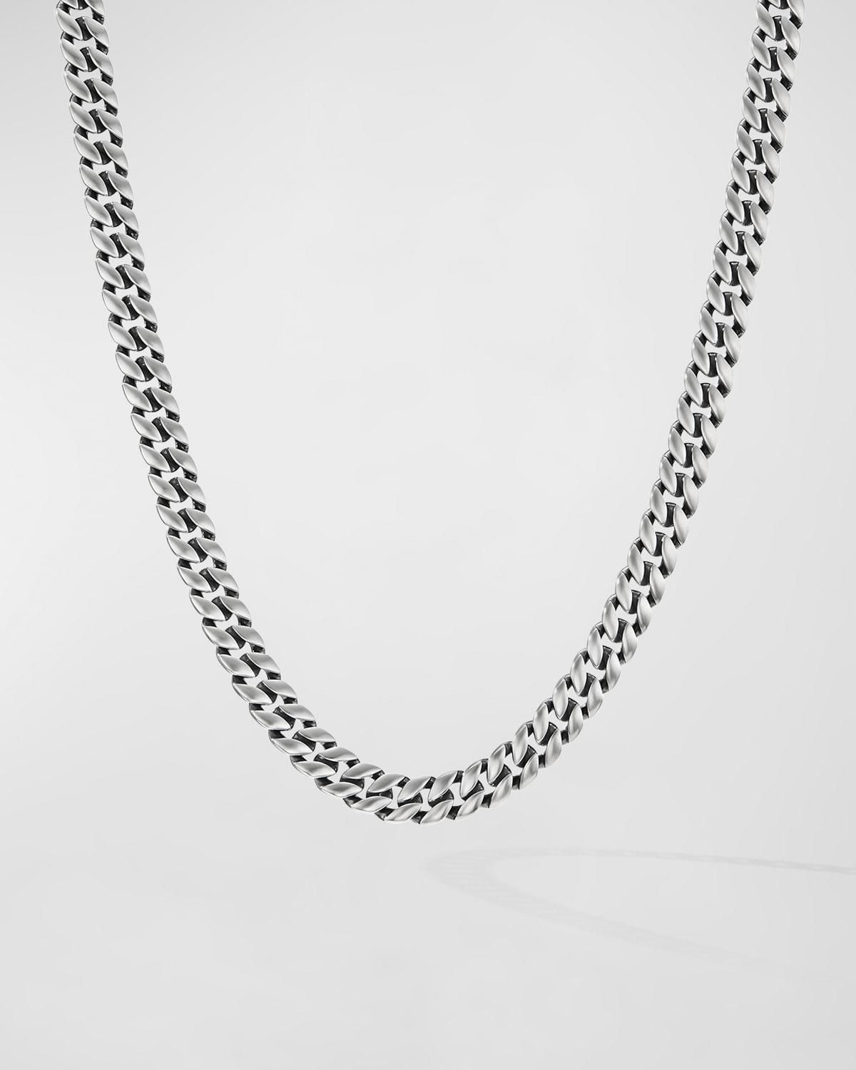 David Yurman Mens Curb Chain Necklace in Sterling Silver, 8mm Product Image