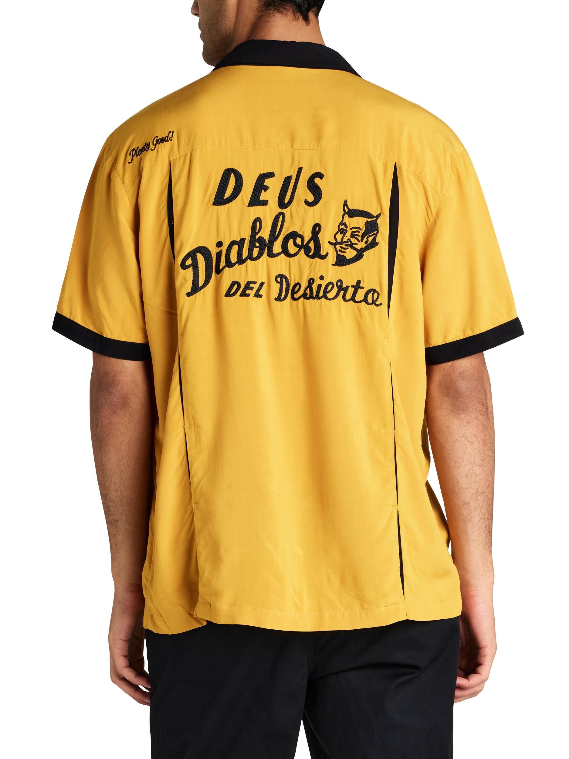 Diablo Bowling Shirt - Golden Yellow Product Image