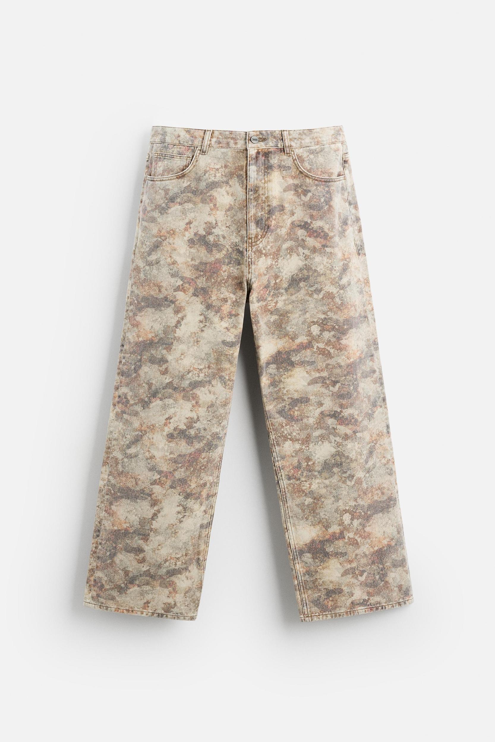 CONTRAST PRINT PANTS Product Image
